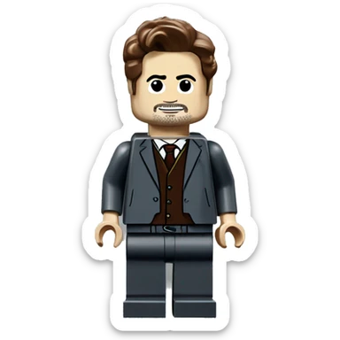ROBERT DOWNEY JR. lego full body sticker