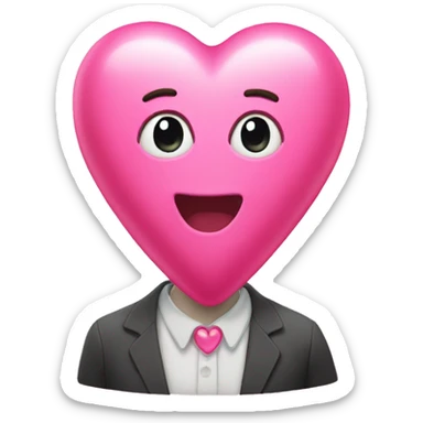 Bubblegum heart sticker