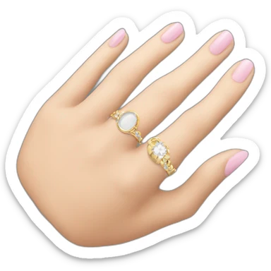 Mettre une bague au doigt sticker