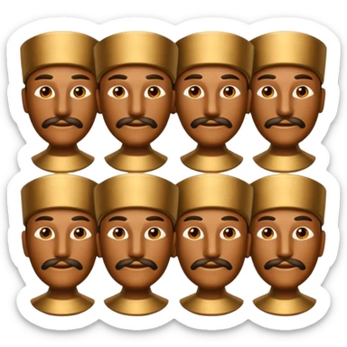 sanxingdui bronze man emoji set sticker