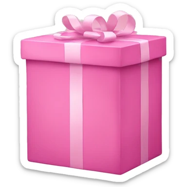 An attractive pink box for girls sticker