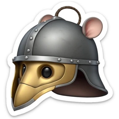 Medieval Helmets with mouse sticker