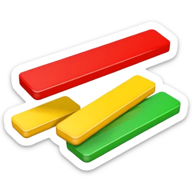 Life Bar Variants (Red = near death, yellow = ok, green = full health) sticker