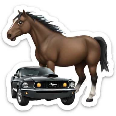 Mustang Ford dark horse sticker