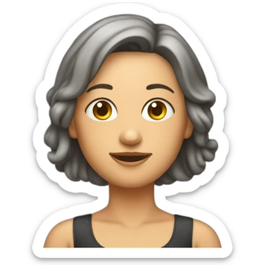 Lächelnde Frau im Badeanzug sticker