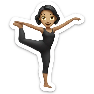 contemporary dance, white woman sticker