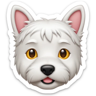 Westie Emoji sticker
