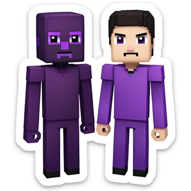 minecraft, Enderman,Herobrine sticker