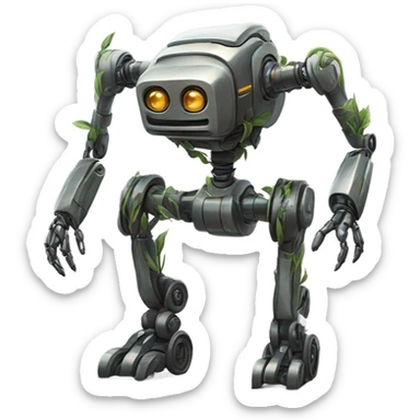 Wild robot sticker