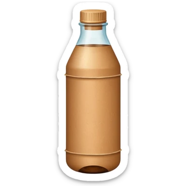 kraft paper in Bottle sticker