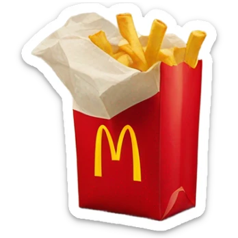 Mcdonald’s bag sticker