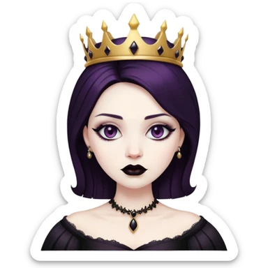 Gothic queen sticker