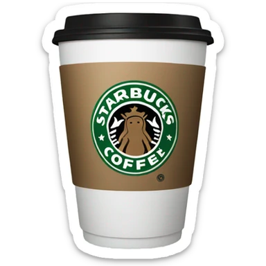 Starbucks coffee cup sticker