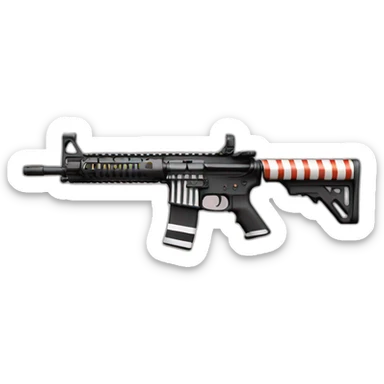 ar15 with horizontal stripes sticker