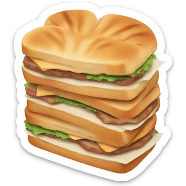 A cat sandwich  sticker