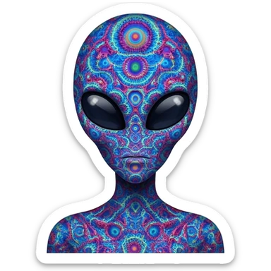 Dmt alien sticker