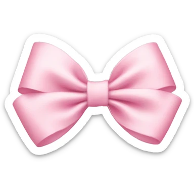 Baby pink bow sticker