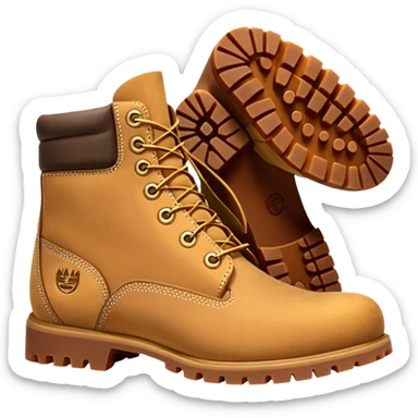 Сделай пару ботинок Timberland в классической расцветке sticker