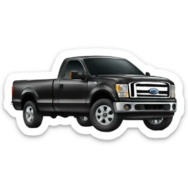 Black ford truck sticker