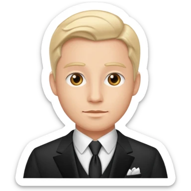 traje de gala primer plano hombre sticker