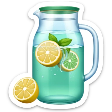 Una jarra de agua de sabor sticker