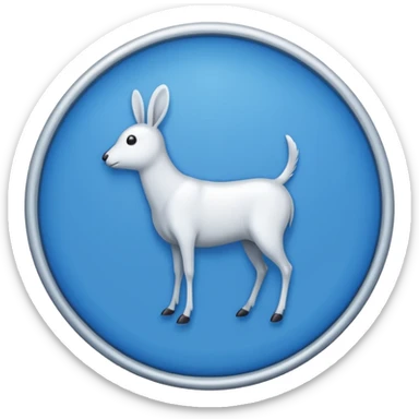 Generate an emoji. A white tick in the blue circle. (Such as TikTok verified tick) sticker