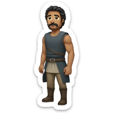 HOMBRE FUERTE sticker