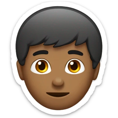 Con flequillo y pelo marrón por los hombros  sticker