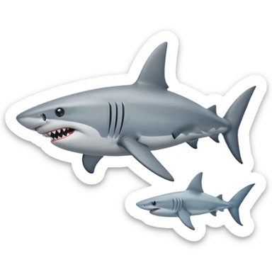 Un tiburón con patas sticker