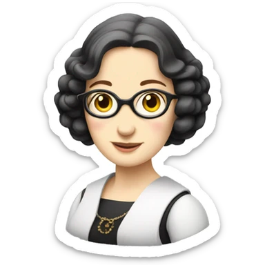 Ada Lovelace at a computer sticker