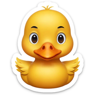 Cute duck sticker