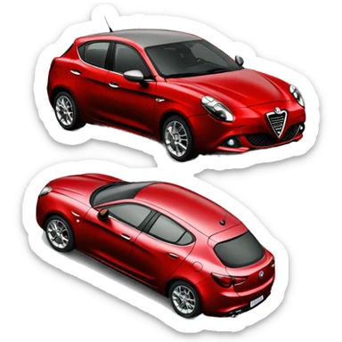 Alfa Romeo Giulietta 2013 red sticker