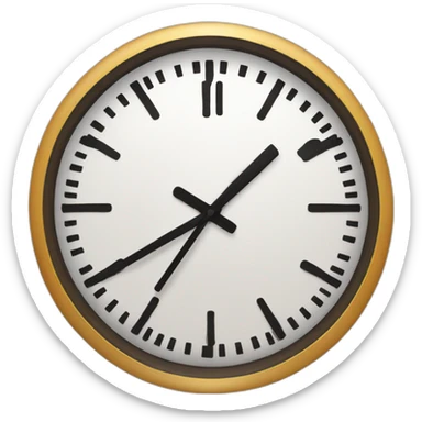 13:37 clock sticker