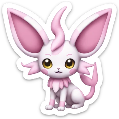 Kawaii Sylveon-Espeon-Pokémon full body sticker