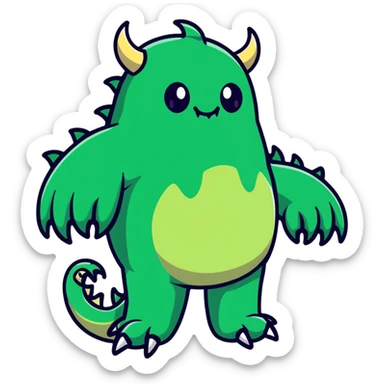 huge monster feet with claws sticker