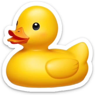 yellow duck sticker