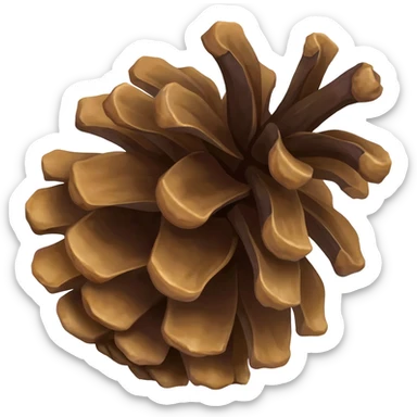 Pine cone emoji sticker