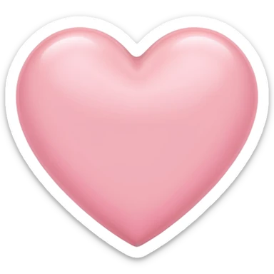 Light pink heart sticker