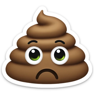 Cute poop  sticker