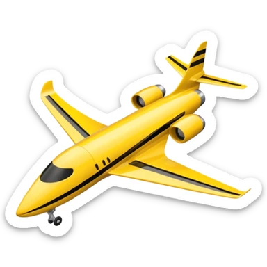 bee jet plan sticker
