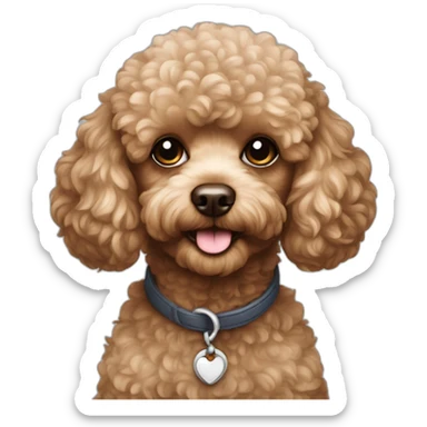 toy poodle sticker