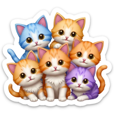 Cute kittens  sticker