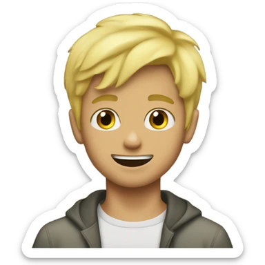 blonde boy meme moment sticker