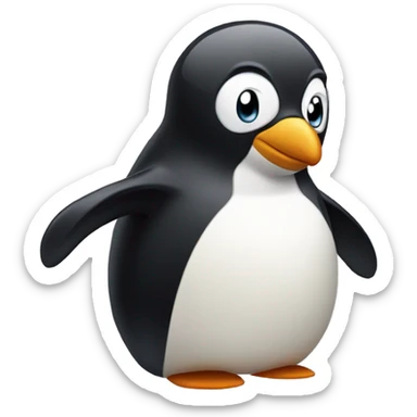 penguin saying ‘hi I’m Pengu ‘ sticker