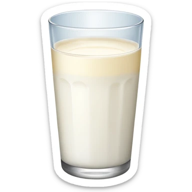 Glass of milk sticker