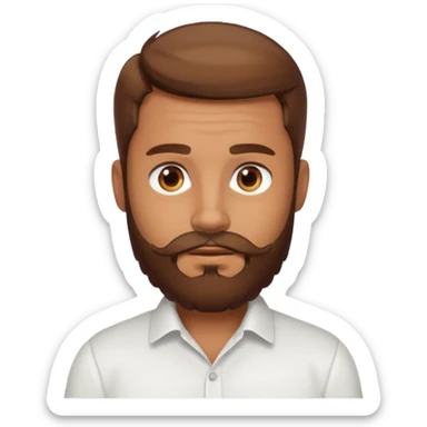 Hombre con barba sticker