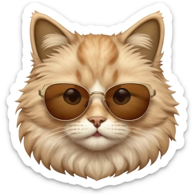Cat wearing sunglasses mashallah 🥰 sticker