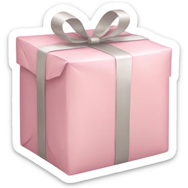 light pink package sticker