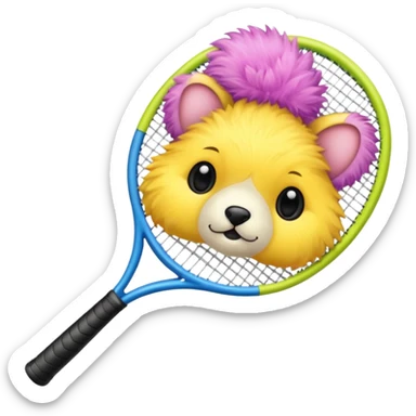 Tennis-Racket Animals sticker
