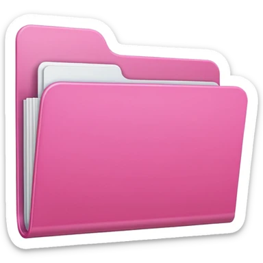 Carpeta rosa claro sticker